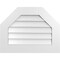 Ekena Millwork Octagonal Top Surface Mount PVC Gable Vent w/ 3-1/2"W x 1"P Standard Frame, 26"W x 20"H GVPOT26X2001SN - alternate 1